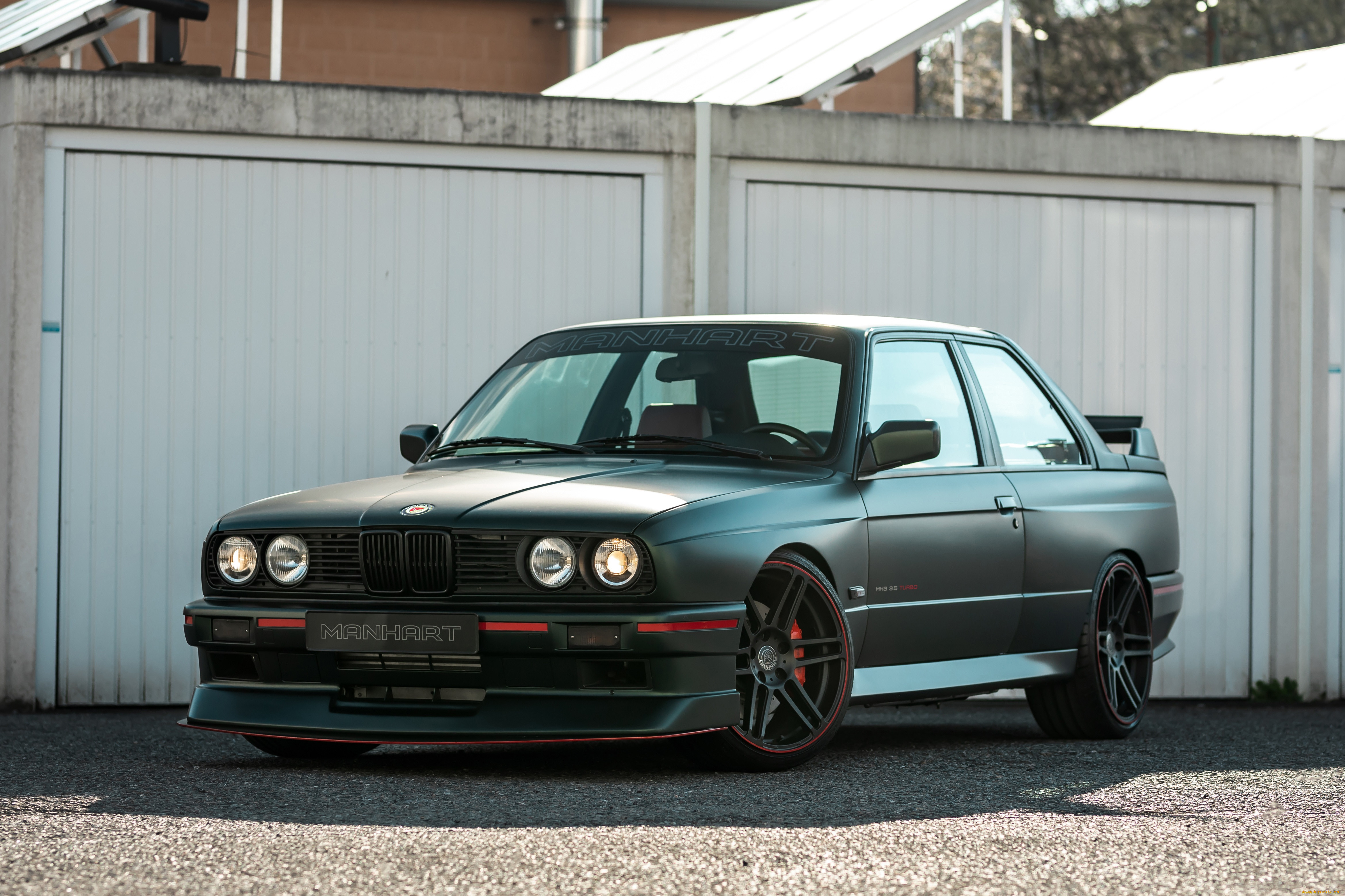 , bmw, green, e30, manhart